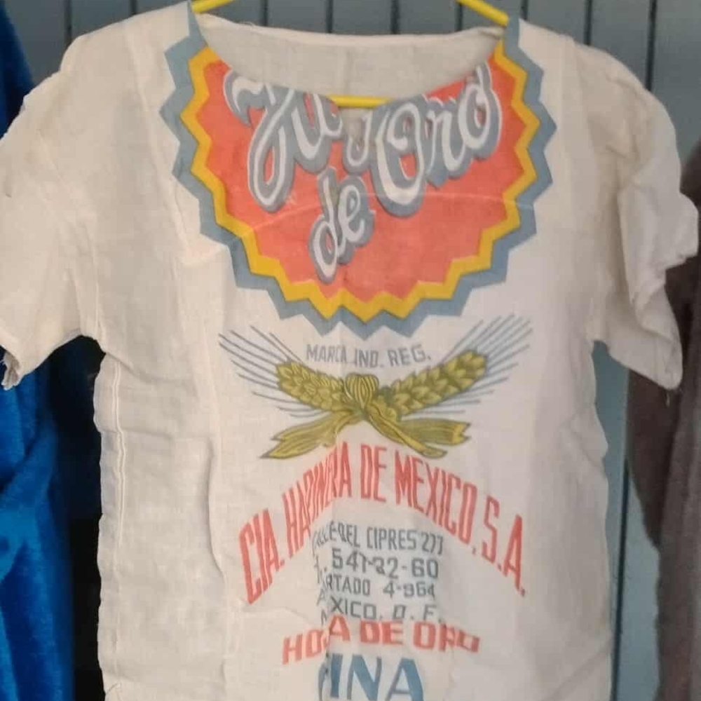 Unique Vintage White Short Sleeve Tee with Colorful Graphic